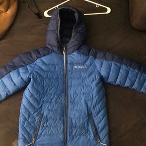 Columbia blue puffer jacket boys kids